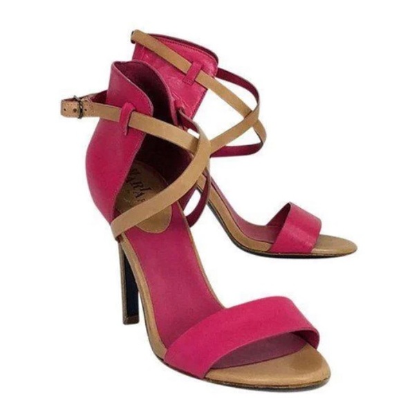 Cole Haan Pink & Tan Sandals 👡 💕 - Picture 2 of 8